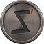Silver rank badge