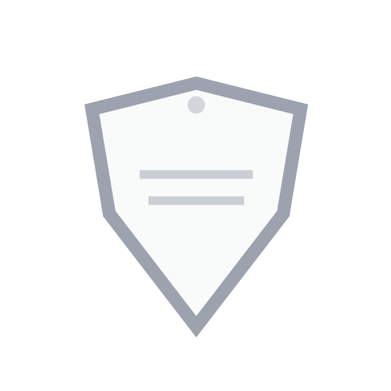 Silver rank badge